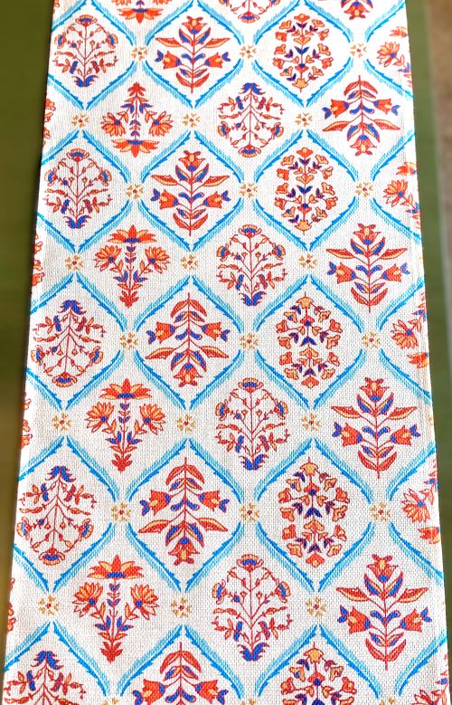 Earthy Bohemian Floral Table Runner