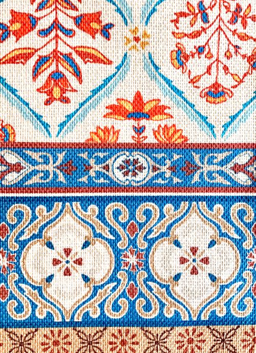 Earthy Bohemian Floral Table Runner