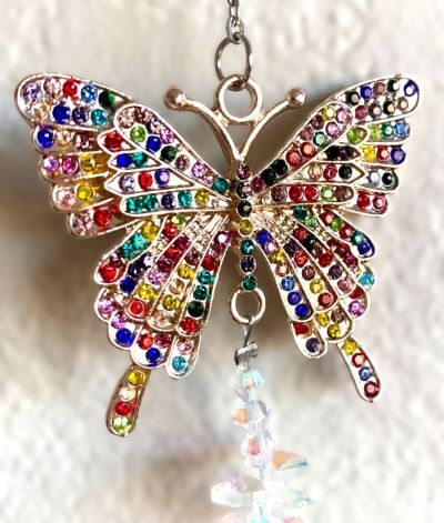 Jeweled Butterfly Sun Catcher