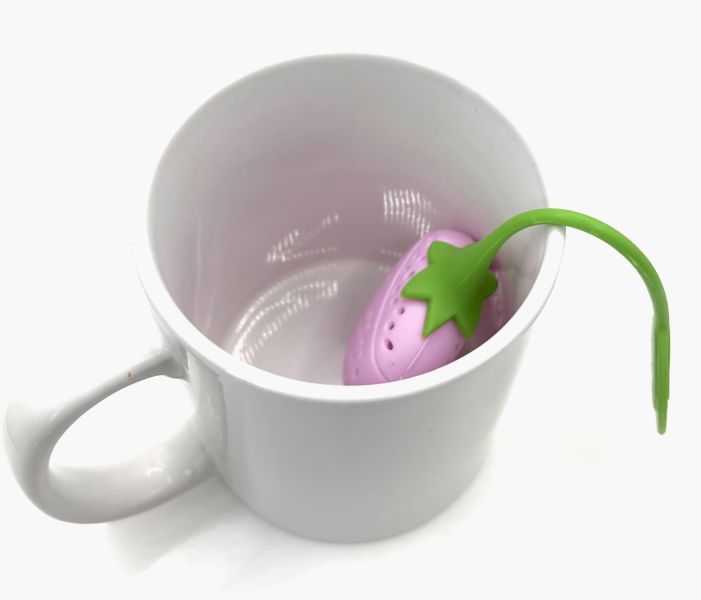 Set/2 Silicone Strawberry Mug Tea Infuser