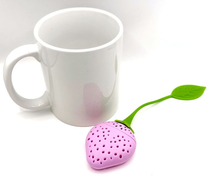 Set/2 Silicone Strawberry Mug Tea Infuser