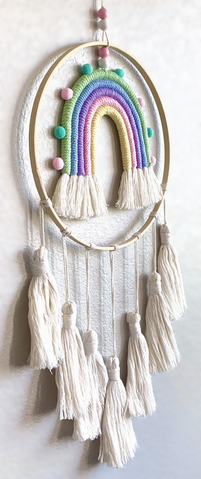 Moveable Pastel Rainbow Wall Hanging Mobile