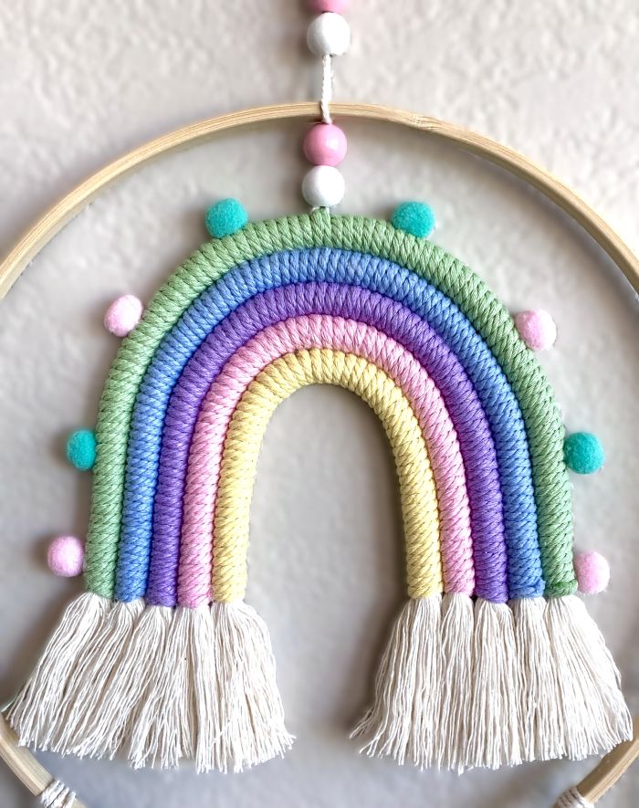 Moveable Pastel Rainbow Wall Hanging Mobile