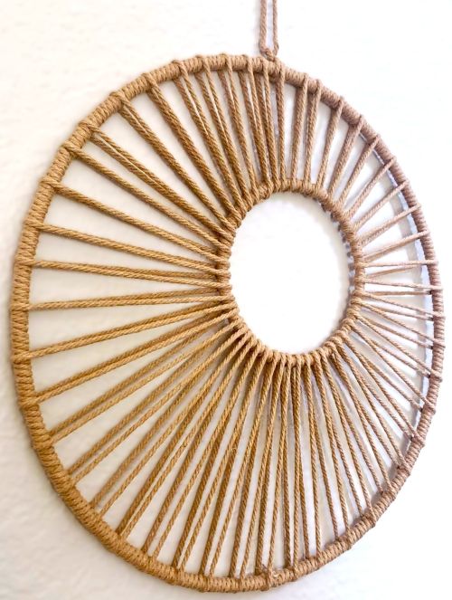 Double Loop Circle Wall Hanging