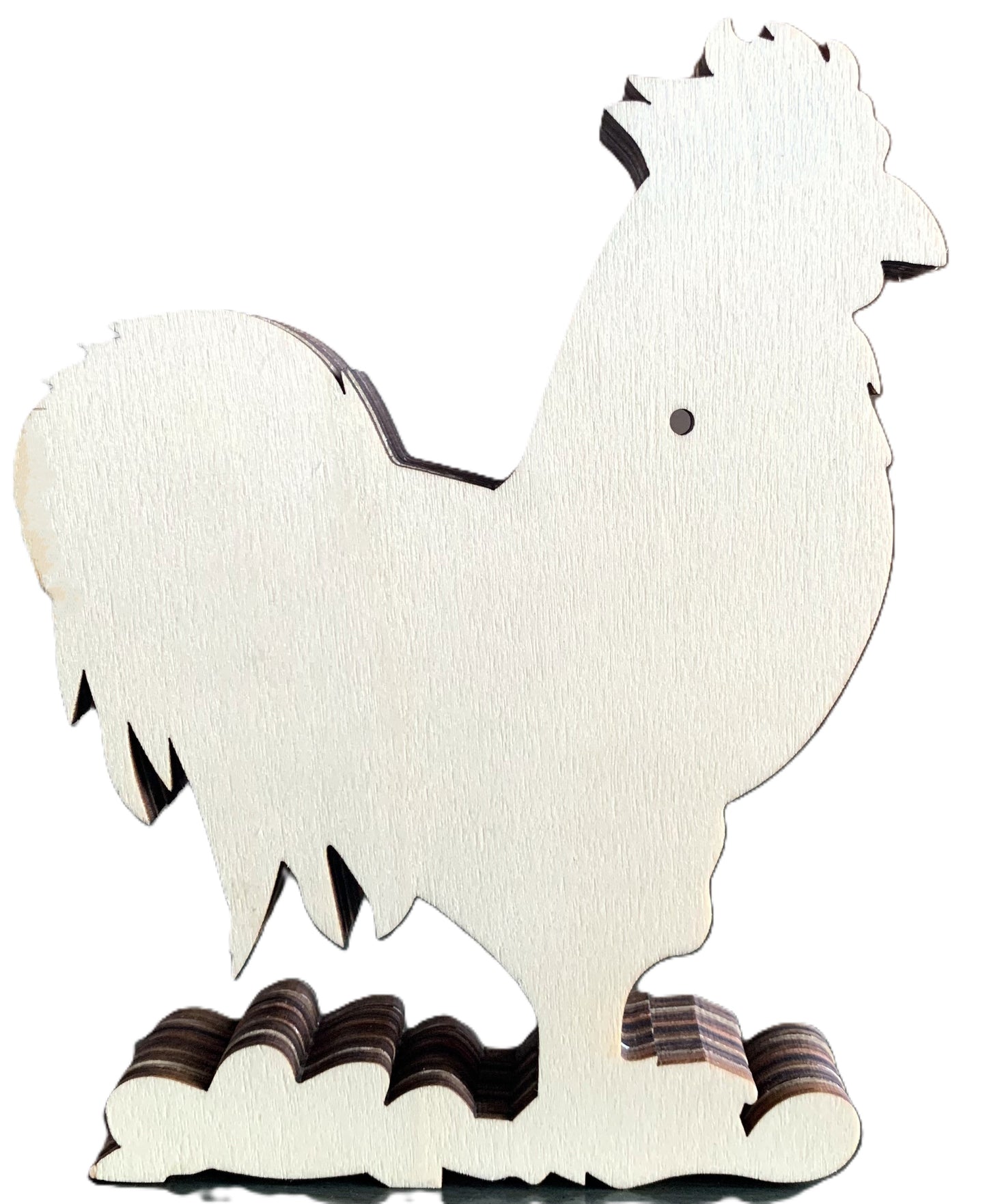 Rooster Wood Diorama