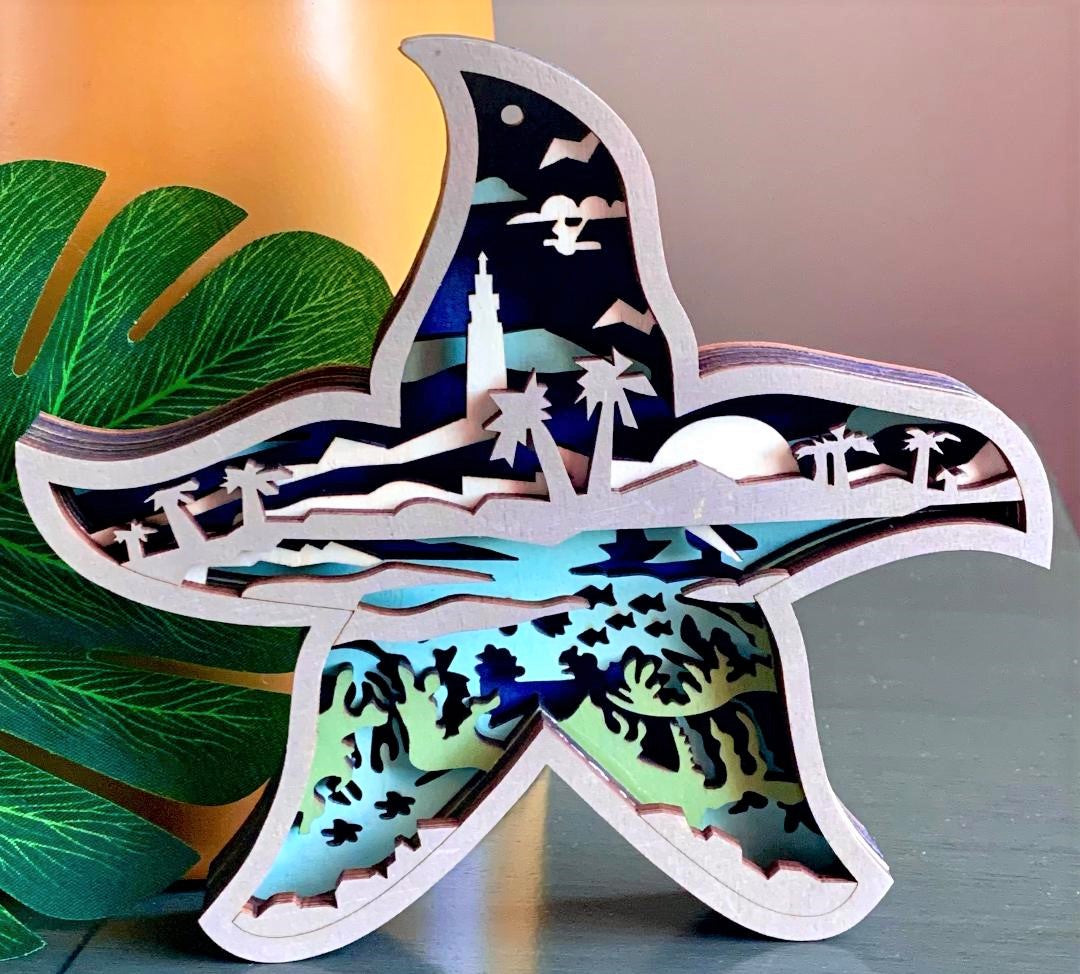 Starfish Wood Diorama