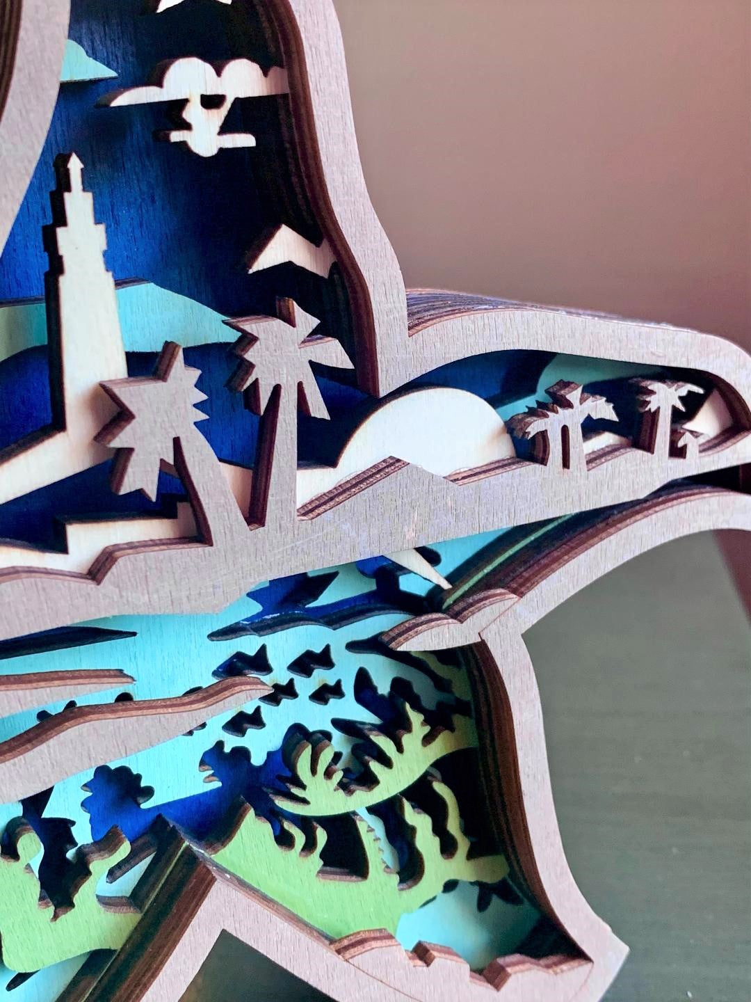 Starfish Wood Diorama