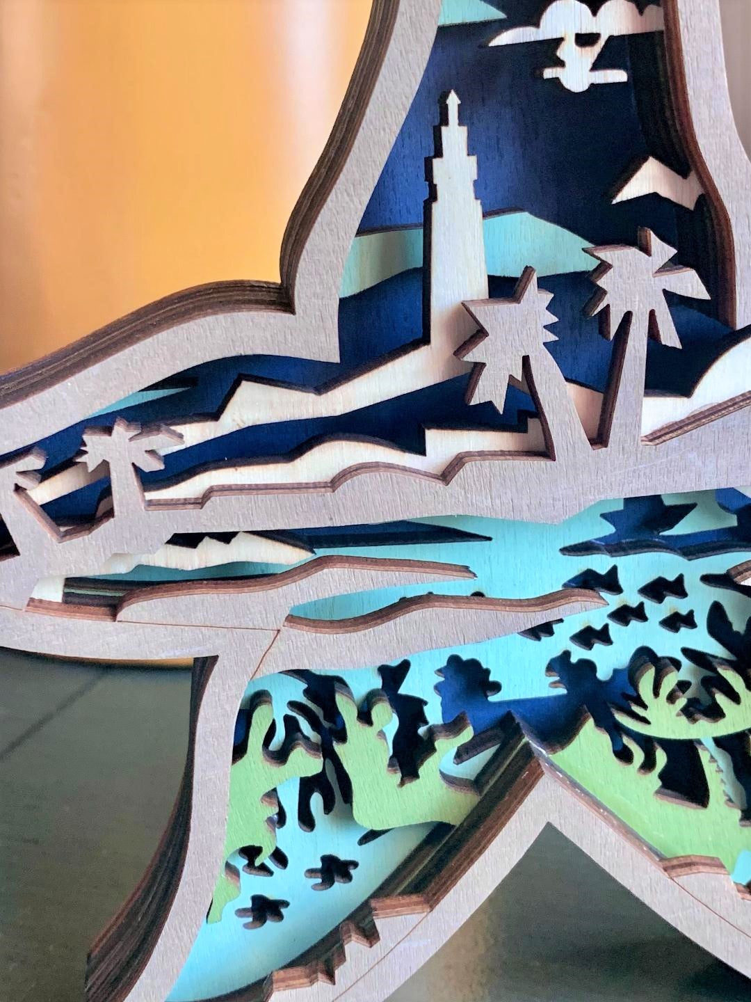 Starfish Wood Diorama