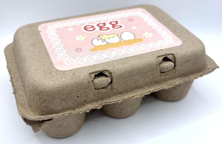 Carton of Wooden "Cracking" Eggs