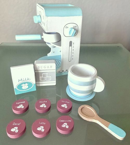 Espresso Machine Wooden Playset