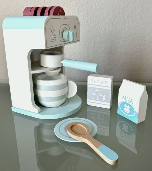 Espresso Machine Wooden Playset