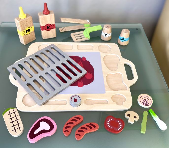 Barbecue "Grill Time" Wooden Toy Set