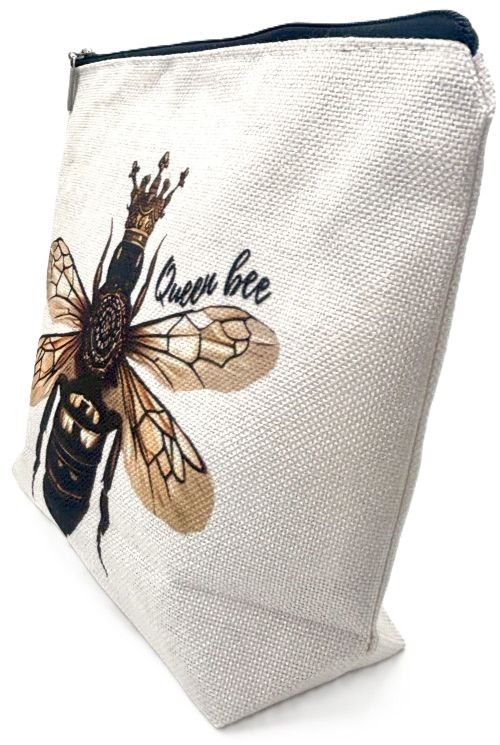 Crowned Queen Bee Zippered Pouch