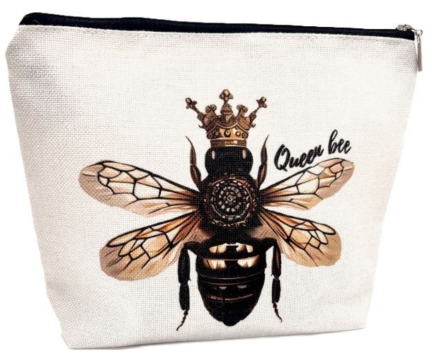 Crowned Queen Bee Zippered Pouch