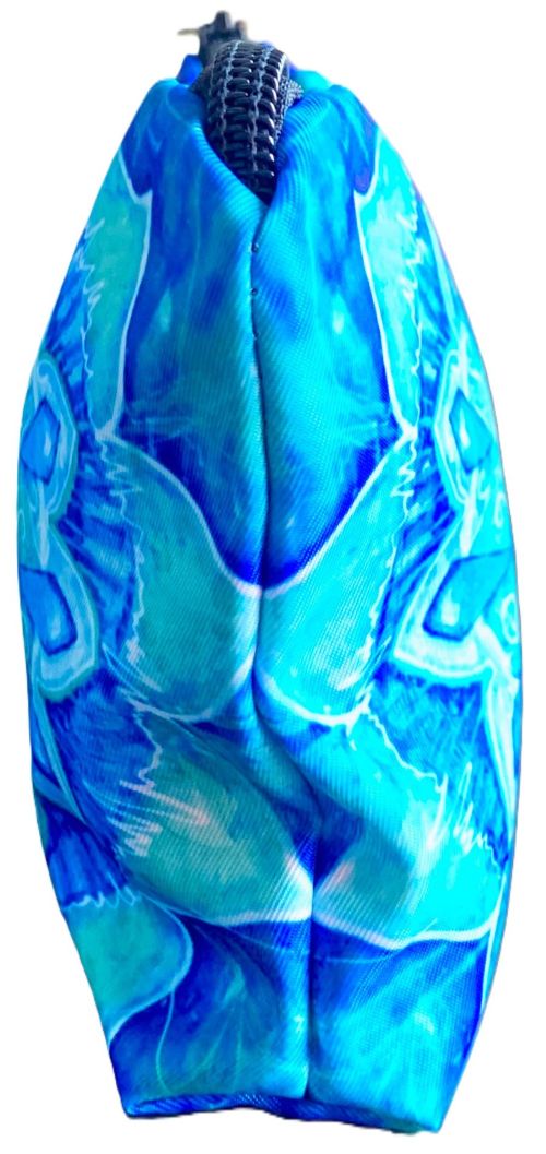 Blue Boho Mandala Zippered Pouch