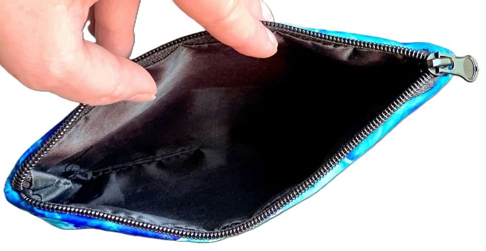 Blue Boho Mandala Zippered Pouch