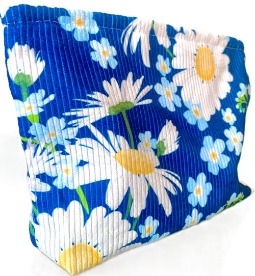 Daisy Floral Zippered Pouch