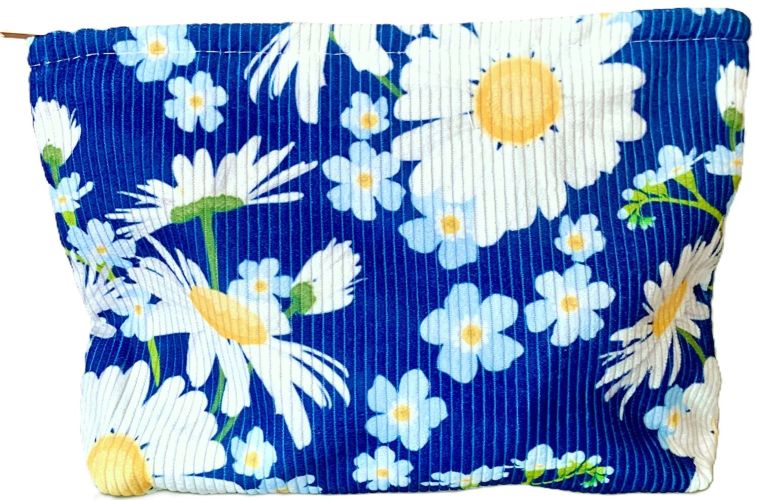 Daisy Floral Zippered Pouch