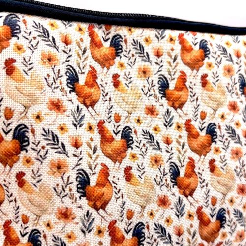 Country Chickens Zippered Pouch