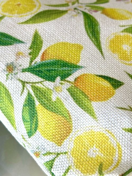 Lemon Blossom Zippered Pouch