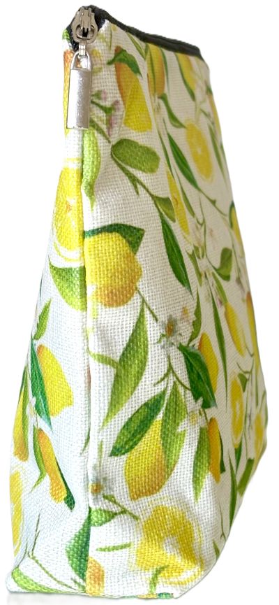 Lemon Blossom Zippered Pouch