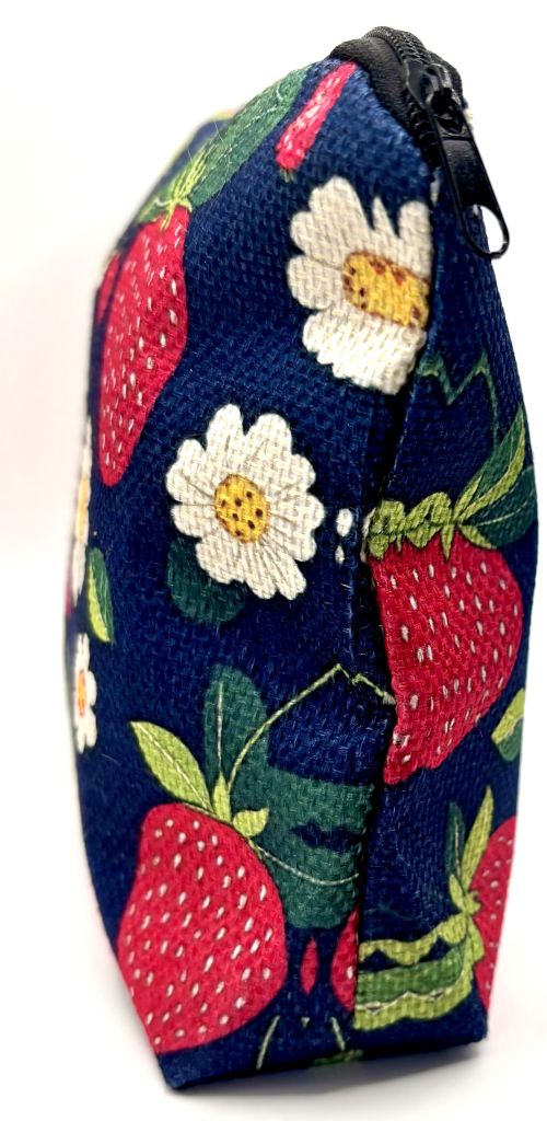 Wild Strawberry Zippered Pouch