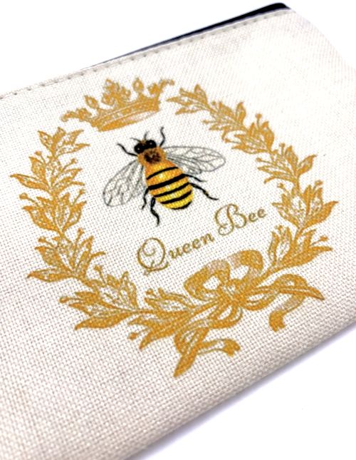 Queen Bee Zippered Pouch