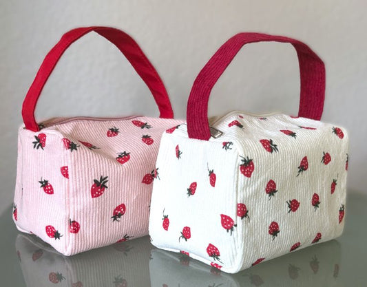 Square Strawberry Handle Bag (2 Colors)