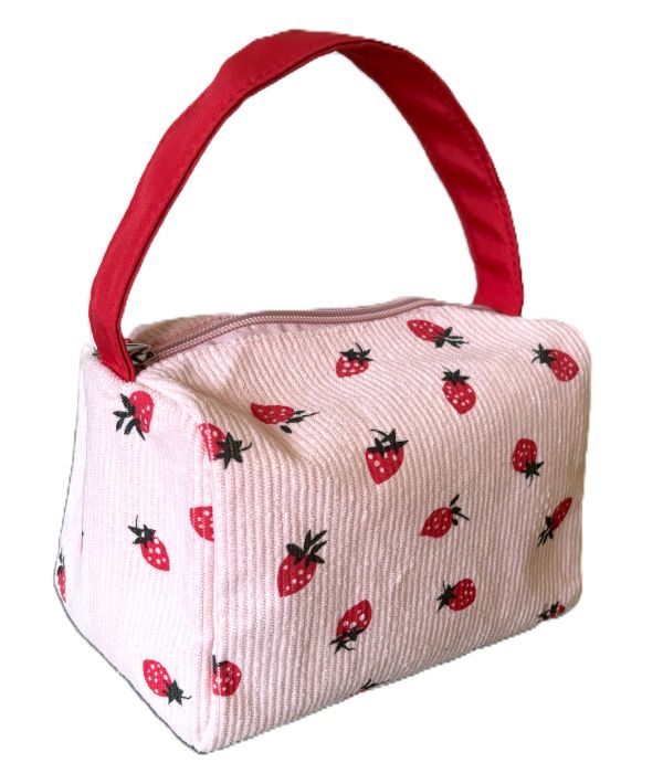 Square Strawberry Handle Bag (2 Colors)