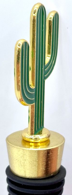Southwestern Green Saguaro Cactus Wine Bottle Stopper