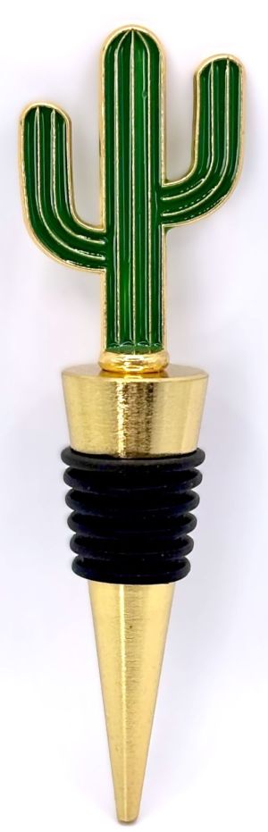 Southwestern Green Saguaro Cactus Wine Bottle Stopper