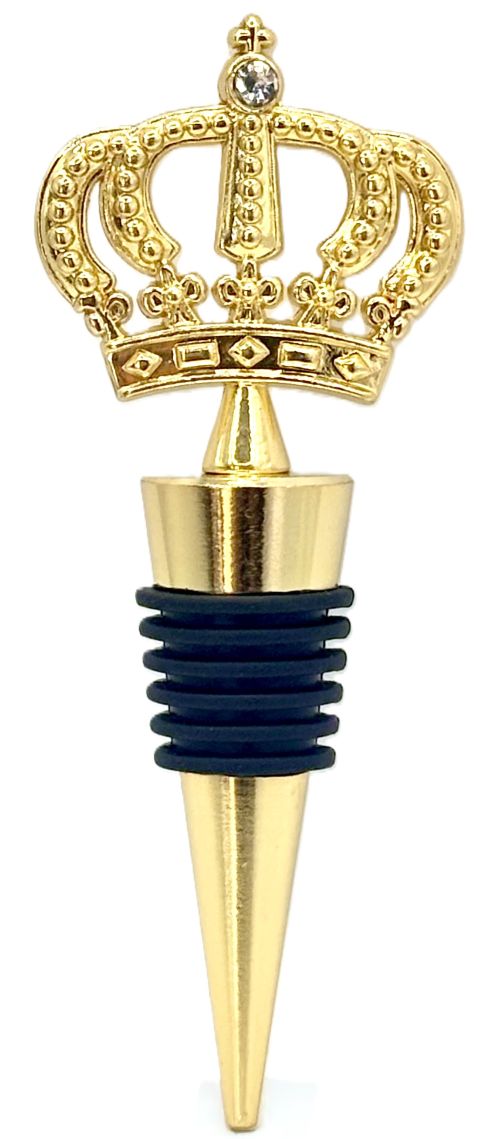 Royal Gold Crown Bottle Stopper