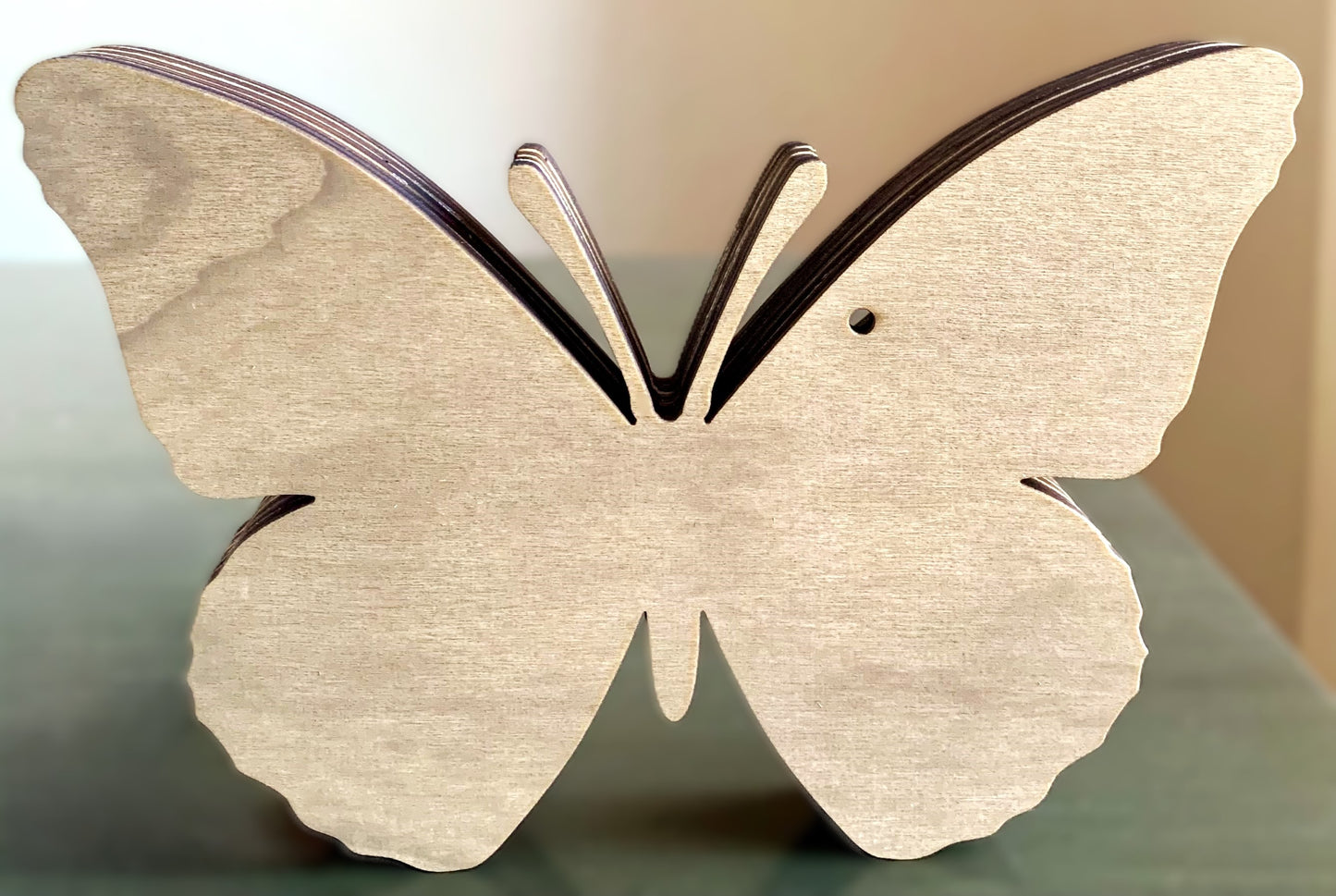 Floral Butterfly Wood Diorama