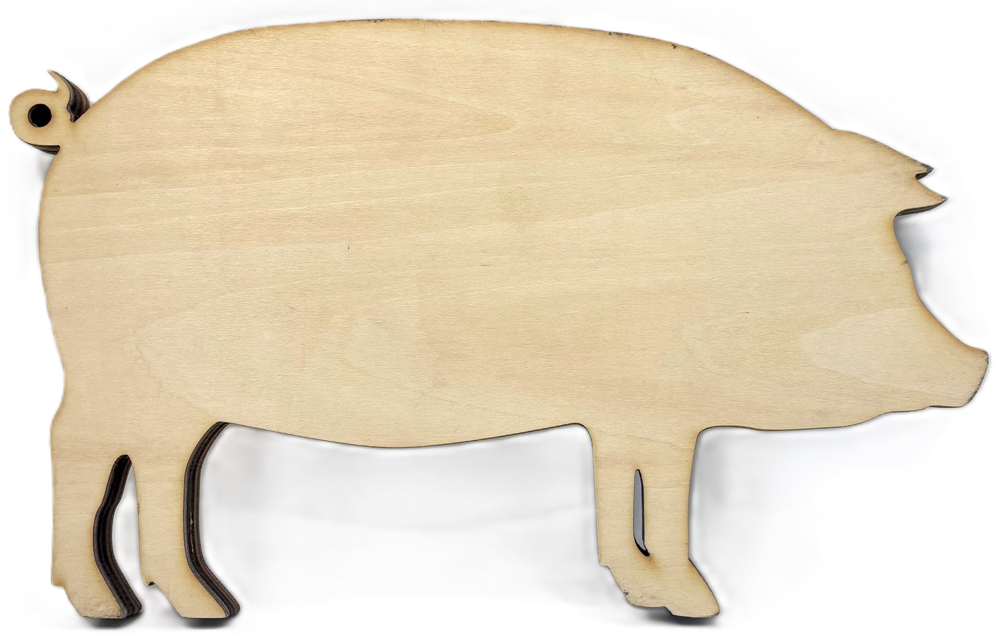 Farmhouse Pig Wood Diorama
