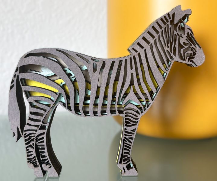 Zebra Wood Diorama