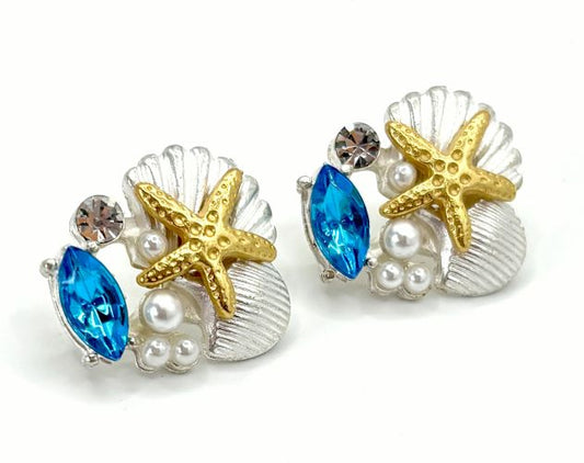 Elegant Seashore Stud Earrings