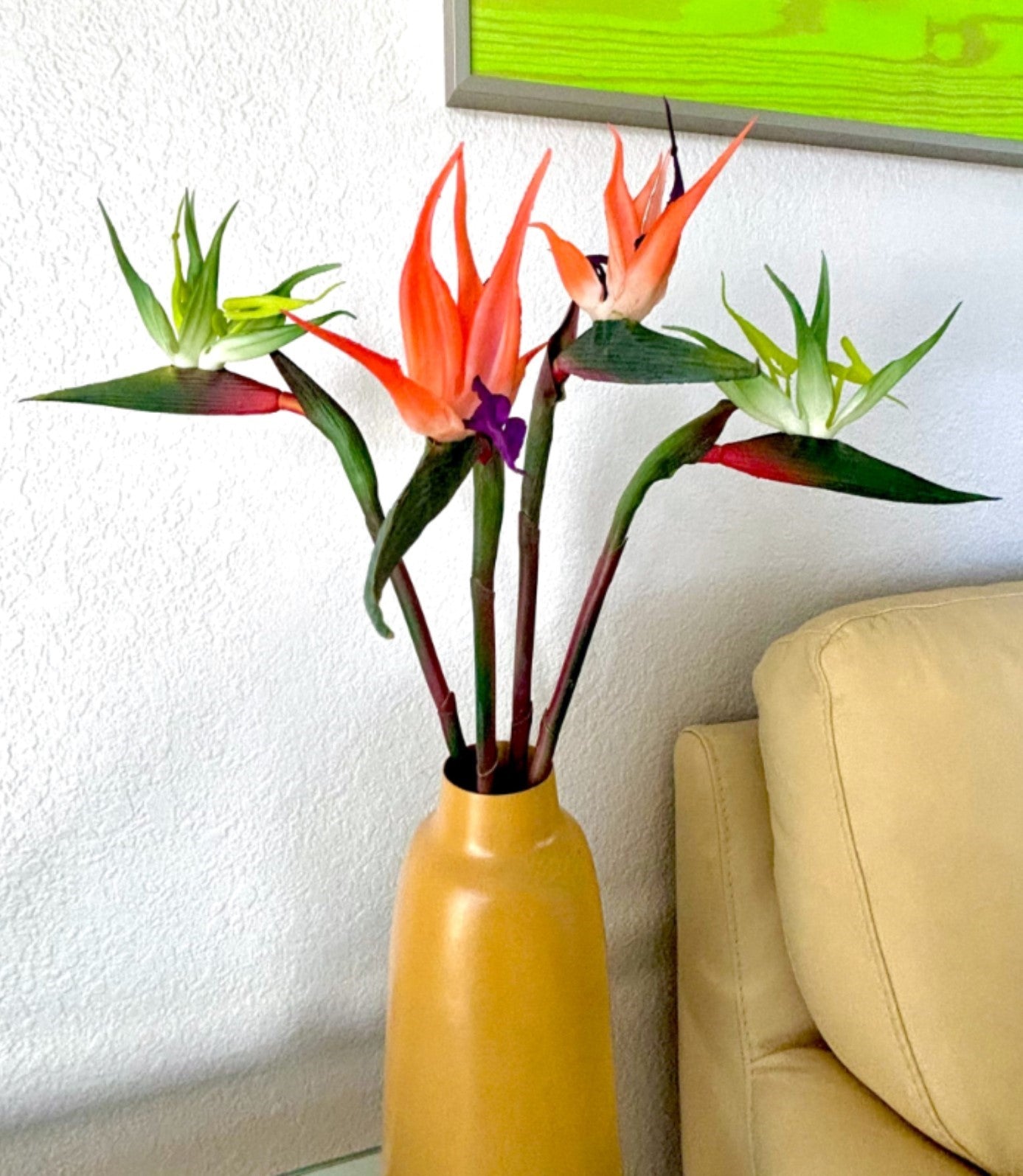 22" Bird of Paradise Stem (3 Colors)