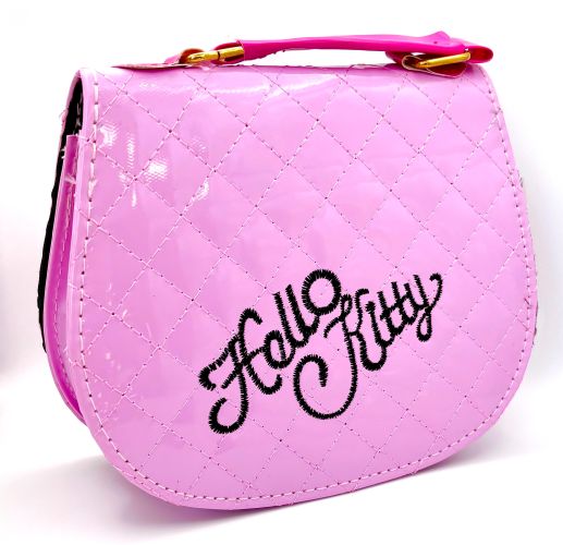 Hello Kitty Glam Embroidered Vinyl Handbag - White or Pink