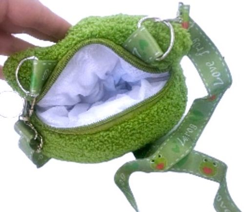 Kawaii Green Frog Plush Purse