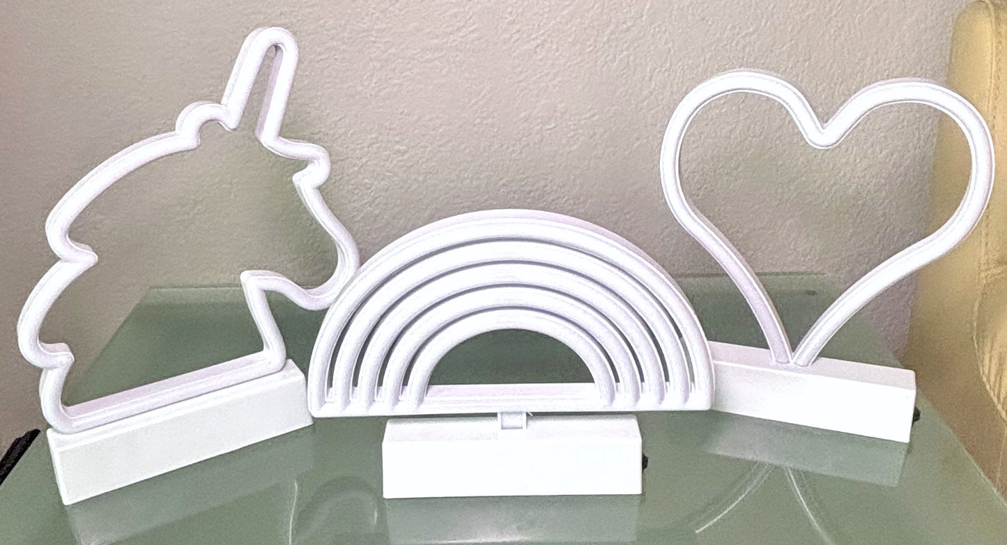Shaped Neon LED Light (3 Styles)