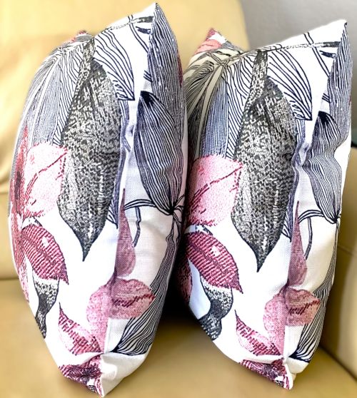 Set/2 Abstract Floral Outdoor Pillow Covers