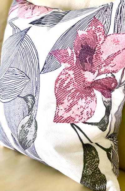 Set/2 Abstract Floral Outdoor Pillow Covers