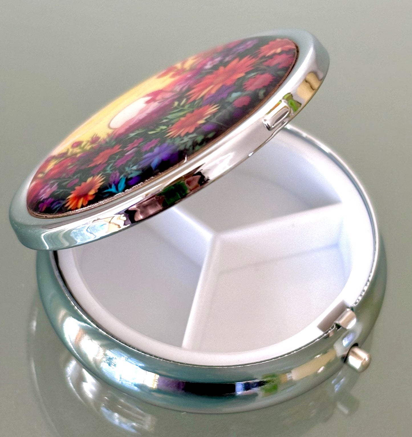 Flower Meadow Sunrise Pill Box
