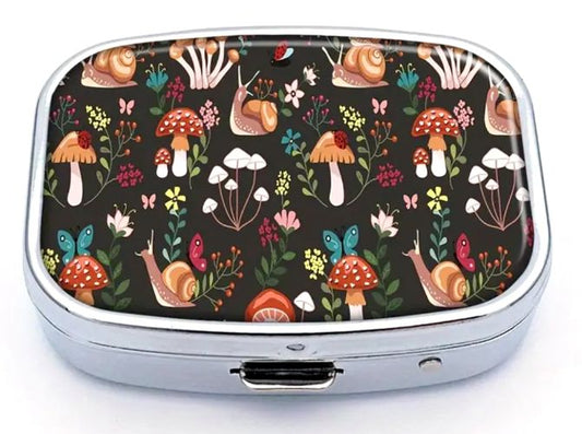 Mushrooms, Snails & More Pill Box