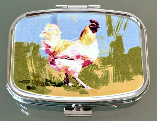 Brushstroke Chicken Pill Box
