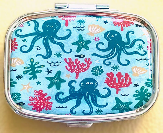 Whimsical Sea Life Pill Box