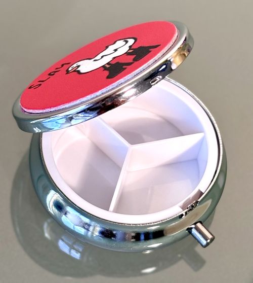 "Slay" - Cartoon Duck in Heels Pill Box