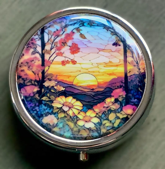 Nature Sunset Pill Box