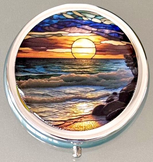 Coastal Sunset Pill Box