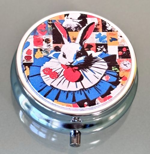 Alice's White Rabbit Pill Box